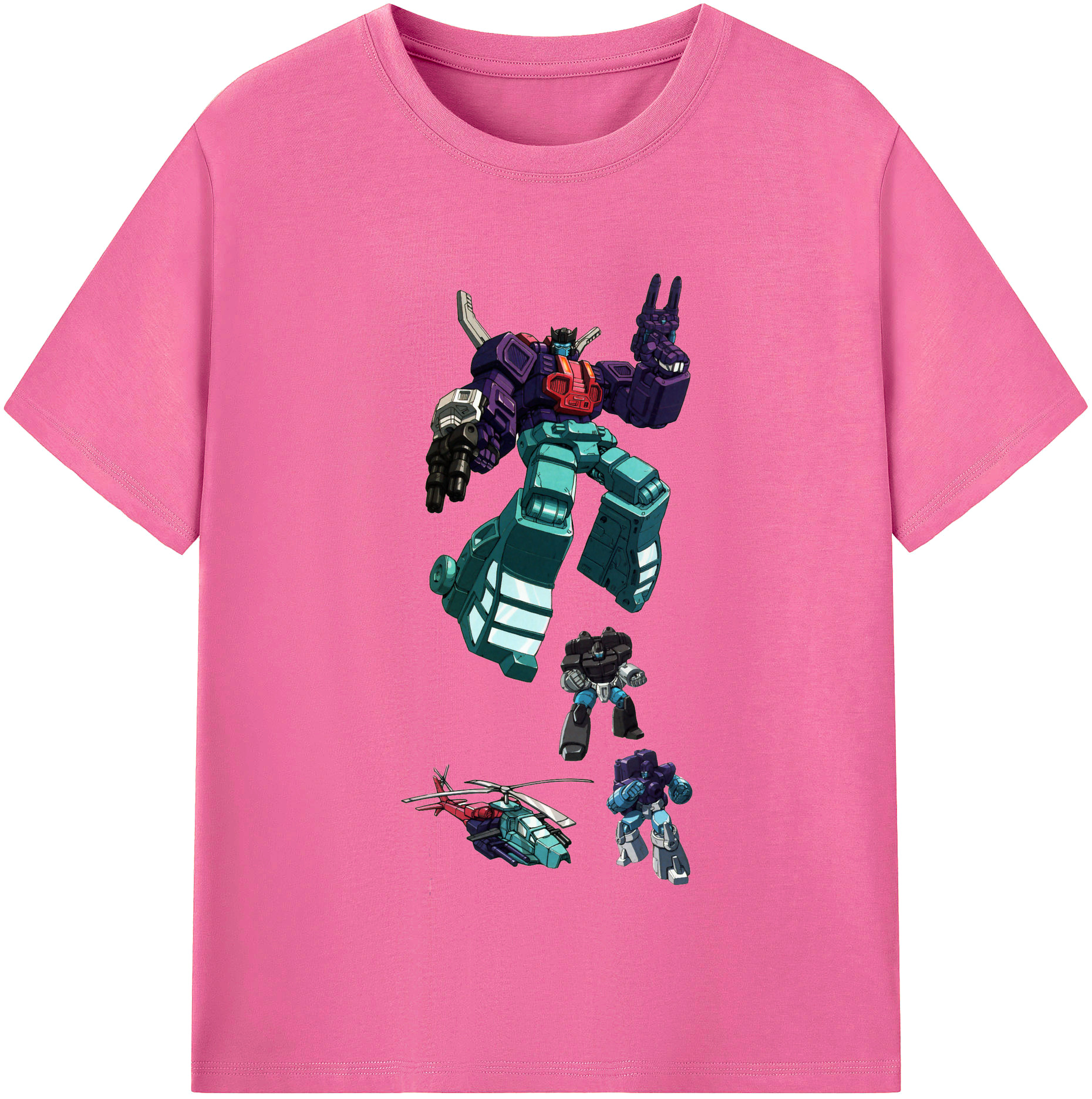 （画像用）  レディースカジュアルプリントTシャツ（綿100％）